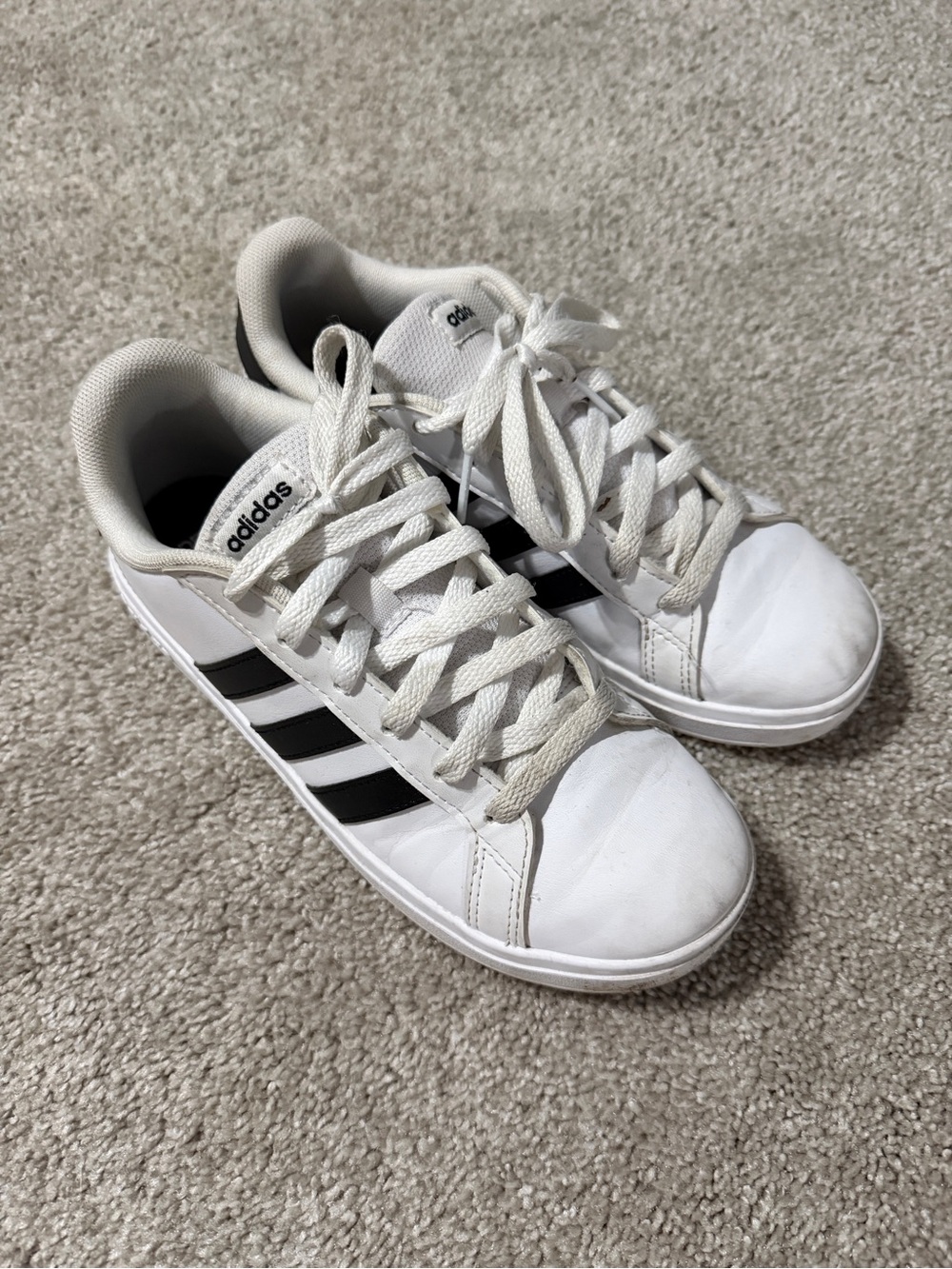 adidas Kids White & Black Classic Sneakers